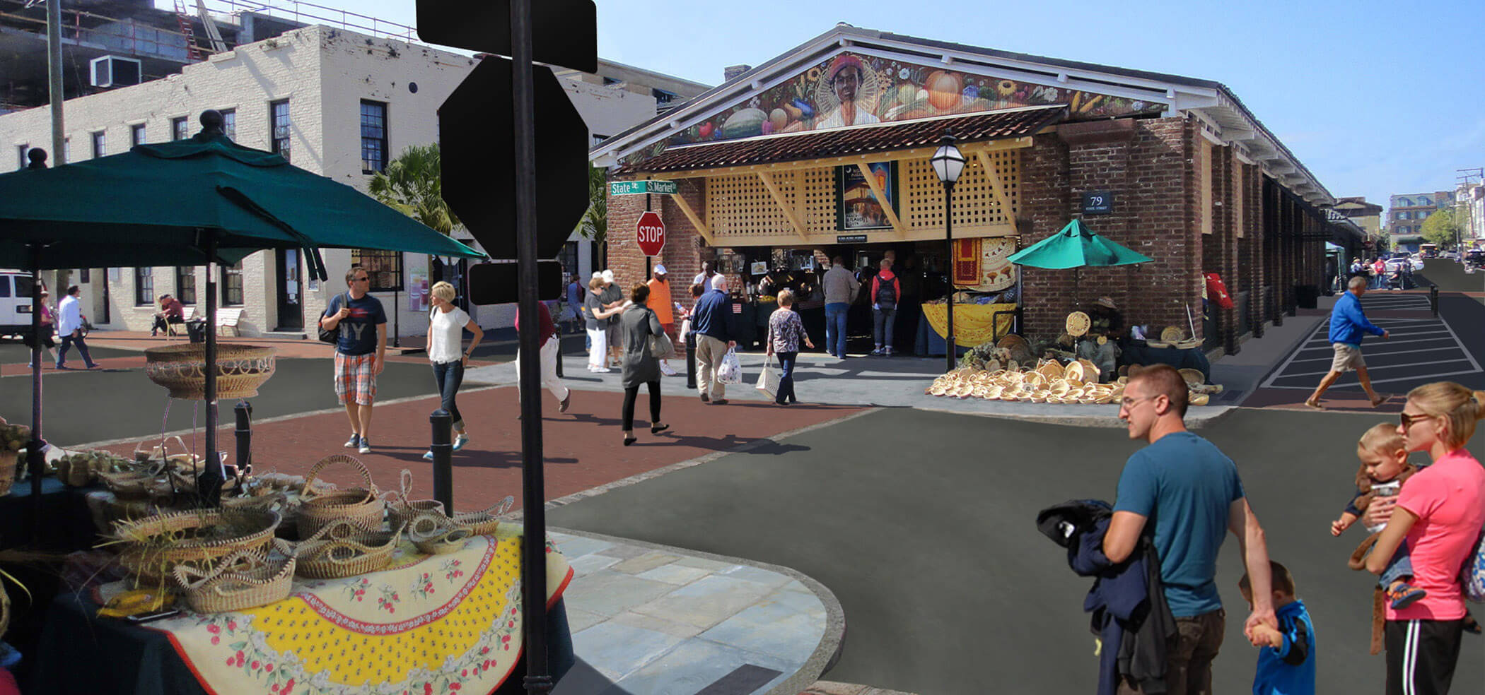 01 Charleston Market Street Streetscape